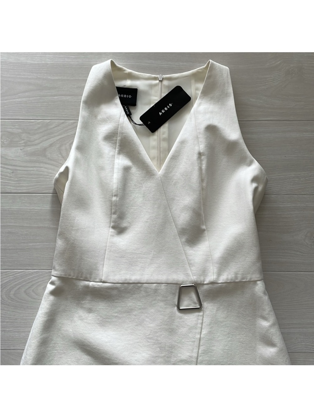 SALE! Akris Ivory Cotton & Silk Blend Dress